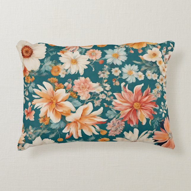 Phantastische empfindliche Blume Dekokissen (Vorderseite)