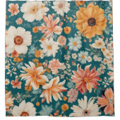 Phantastische empfindliche Blume Duschvorhang (Vorderseite)