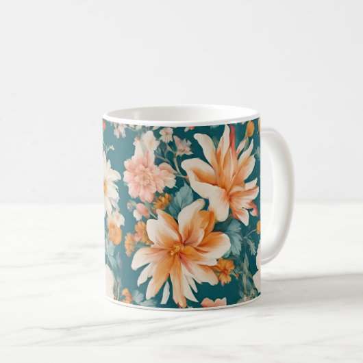Phantastische empfindliche Blume Kaffeetasse (VorderseiteRechts)
