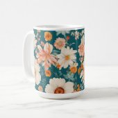 Phantastische empfindliche Blume Kaffeetasse (Vorderseite Links)