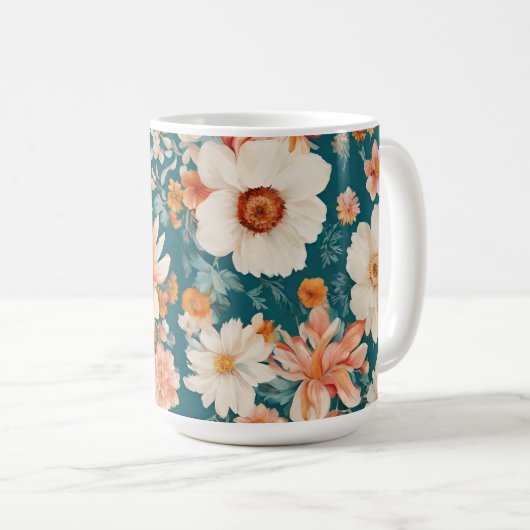 Phantastische empfindliche Blume Kaffeetasse (VorderseiteRechts)