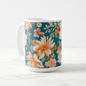Phantastische empfindliche Blume Kaffeetasse (Vorderseite Links)