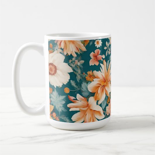 Phantastische empfindliche Blume Kaffeetasse (Links)
