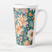 Phantastische empfindliche Blume Latte Tasse (Rechts)