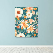 Phantastische empfindliche Blume Leinwanddruck (Insitu (Holzboden))