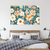 Phantastische empfindliche Blume Leinwanddruck (Insitu (Schlafzimmer))