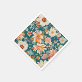 Phantastische empfindliche Blume Serviette (Ecke)