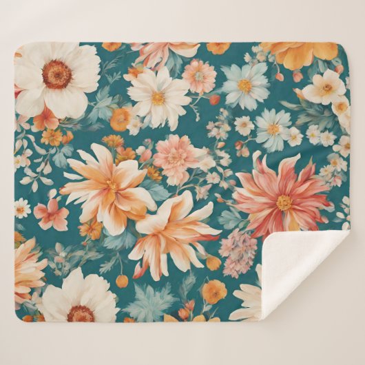 Phantastische empfindliche Blume Sherpadecke (Vorderseite (Horizontal))