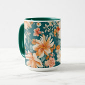 Phantastische empfindliche Blume Tasse (Vorderseite Links)