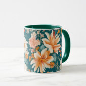 Phantastische empfindliche Blume Tasse (VorderseiteRechts)