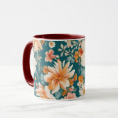 Phantastische empfindliche Blume Tasse (Vorderseite Links)