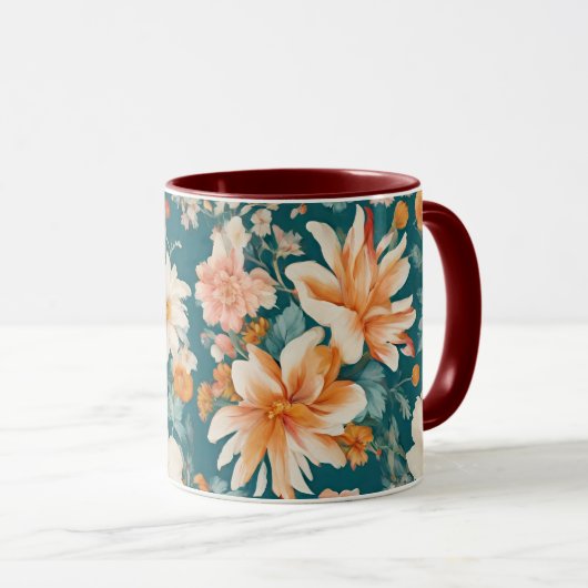 Phantastische empfindliche Blume Tasse (VorderseiteRechts)