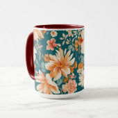 Phantastische empfindliche Blume Tasse (Vorderseite Links)
