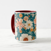 Phantastische empfindliche Blume Tasse (Vorderseite Links)