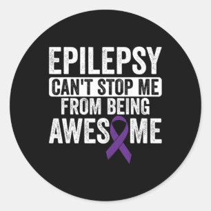 Phantastische Epilepsie kann nicht stoppen - Epile Runder Aufkleber