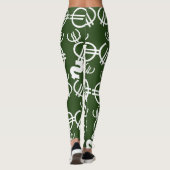Phantastische Euro Dollars Muster Leggings (Rückseite)