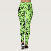 Phantastische Euro Dollars Muster Leggings (Rückseite)
