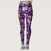 Phantastische Euro Dollars Muster Leggings (Vorderseite)