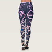 Phantastische Euro Dollars Muster Leggings (Rückseite)