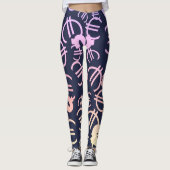Phantastische Euro Dollars Muster Leggings (Vorderseite)