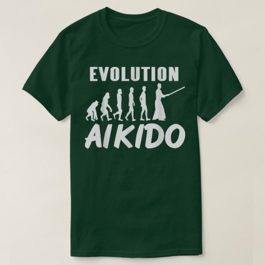 Phantastische Evolution von Aikido Cool Designs T- T-Shirt (Design vorne)