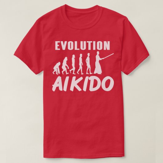 Phantastische Evolution von Aikido Cool Designs T- T-Shirt (Design vorne)