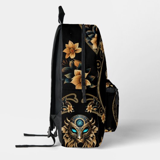Phantastische Fantasiemaske. Bedruckter Rucksack (Links)