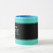 Phantastische Farbblockkaffeemaschine Tasse (Zentrum)
