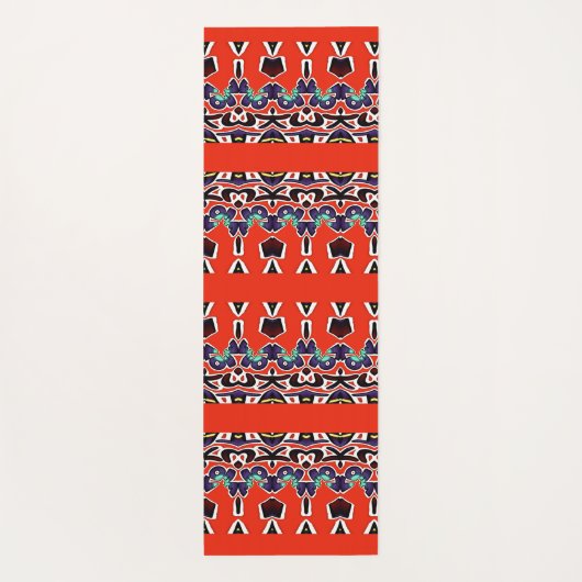 Phantastische Farben in Südafrika Traditionelle Fa Yogamatte (Rückseite)