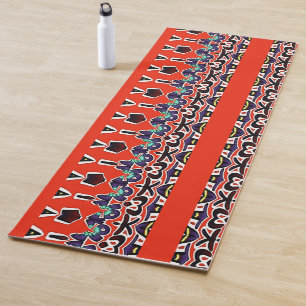 Phantastische Farben in Südafrika Traditionelle Fa Yogamatte