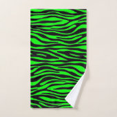 Phantastische Farbkombination Lime Green Zebra Badhandtuch Set (Handtuch)