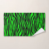 Phantastische Farbkombination Lime Green Zebra Badhandtuch Set (Handtuch)
