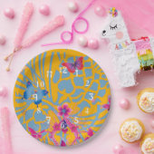 Phantastische Feminine-Schmetterlingsmuster Pappteller (Party)