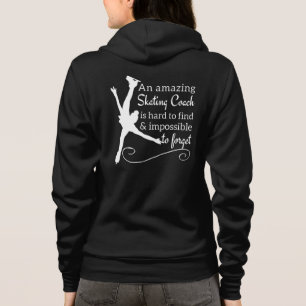Phantastische Figur-Skaten-Trainingsjacke - Schwar Hoodie