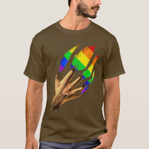 Phantastische Flagge bedeutet LGBTQ Plus Scratch P T-Shirt
