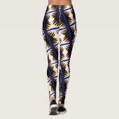 Phantastische Flammen Abstrakte Leggings (Rückseite)