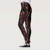 Phantastische Flammen Abstrakte Leggings (Links)