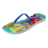 Phantastische FlipFlops Abstrakte Kunst Badesandalen (Schrägansicht)
