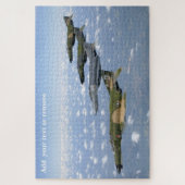 Phantastische Foto-Phantom-Kampfjets in Formation, Puzzle (Vertikal)