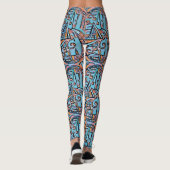Phantastische Fraktale Leggings (Rückseite)