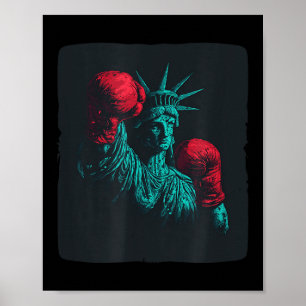 Phantastische Freiheit mit Boxhandschuhen Kostüm Poster