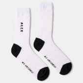 Phantastische Freundin Personalisierter Name Text  Socken (Rechts)