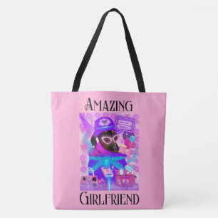 Phantastische Freundin Pink Tote Tasche
