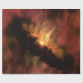 PHANTASTISCHE GALAXIE MIT HELLEN STERNEN GESCHENKPAPIER (Flach)