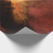 PHANTASTISCHE GALAXIE MIT HELLEN STERNEN GESCHENKPAPIER (Ecke)