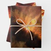 PHANTASTISCHE GALAXIE MIT HELLEN STERNEN GESCHENKPAPIER SET (Beispiel)