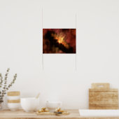 PHANTASTISCHE GALAXIE MIT HELLEN STERNEN POSTER (Küche)