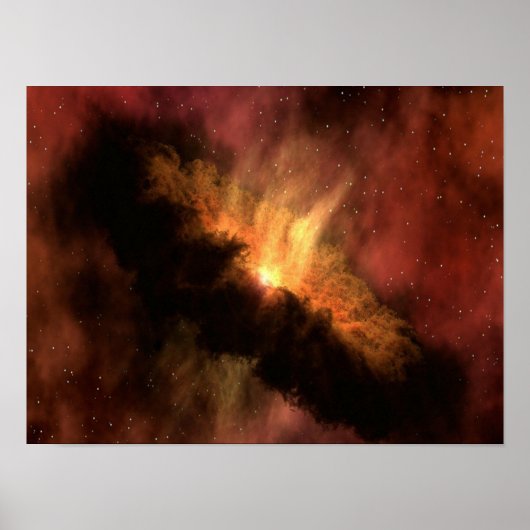 PHANTASTISCHE GALAXIE MIT HELLEN STERNEN POSTER (Vorne)