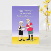 Phantastische Geburtstagskarte für Ehemänner Karte (Gelbe Blume)