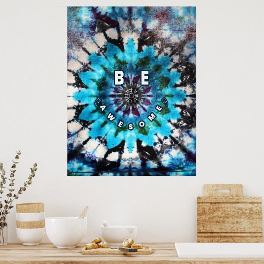 Phantastische Gefärbte Krawatte Poster (Küche)